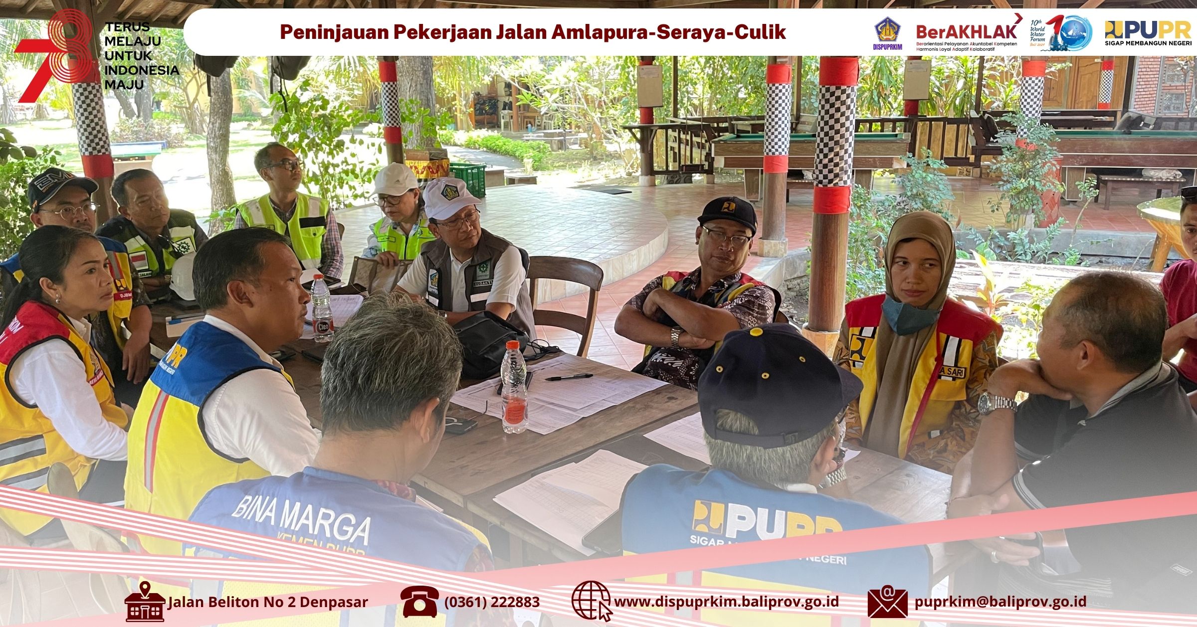 Kepala Dinas PUPRKIM Dan Bidang Bina Marga Tinjau Pekerjaan Inpres Jalan Kementerian PUPR