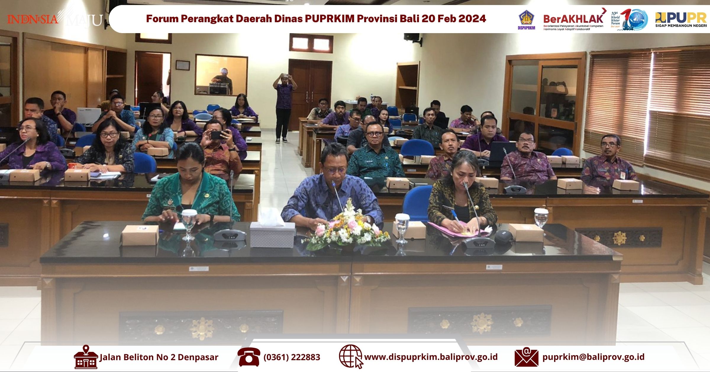 Serap Aspirasi, Dinas PUPRKIM Adakan Forum Perangkat Daerah Susun Rencana Kerja Tahun 2025