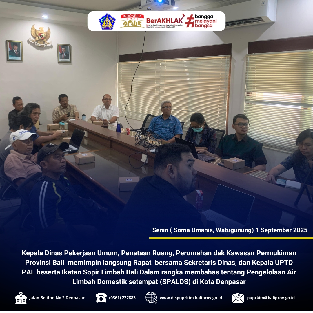 Bahas Pengelolaan Air Limbah, Kepala Dinas Menerima Audiensi dari Ikatan Sopir Limbah Bali