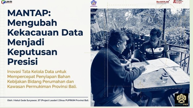 Dinas PUPRKIM Bali Rancang MANTAP, Inovasi Tata Kelola Data Perumahan dan PSU Permukiman melalui media penyimpanan Bank data