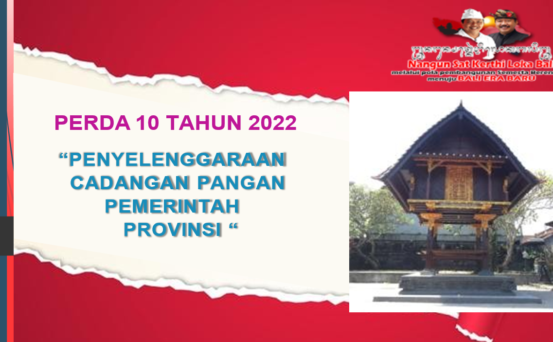 Penyelengaraan Cadangan Pangan Pemerintah Provinsi Bali