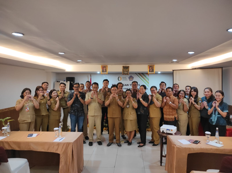 Dinas Pertanian dan Ketahanan Pangan Provinsi Bali Melaksanakan ”Bimtek Penyusunan FSVA Kab/Kota Tahun 2023”