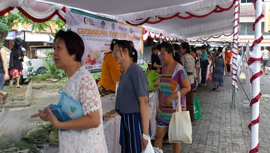 Gerakan Pangan Murah Digelar di Eks Tragia Denpasar Menjelang Hari Raya