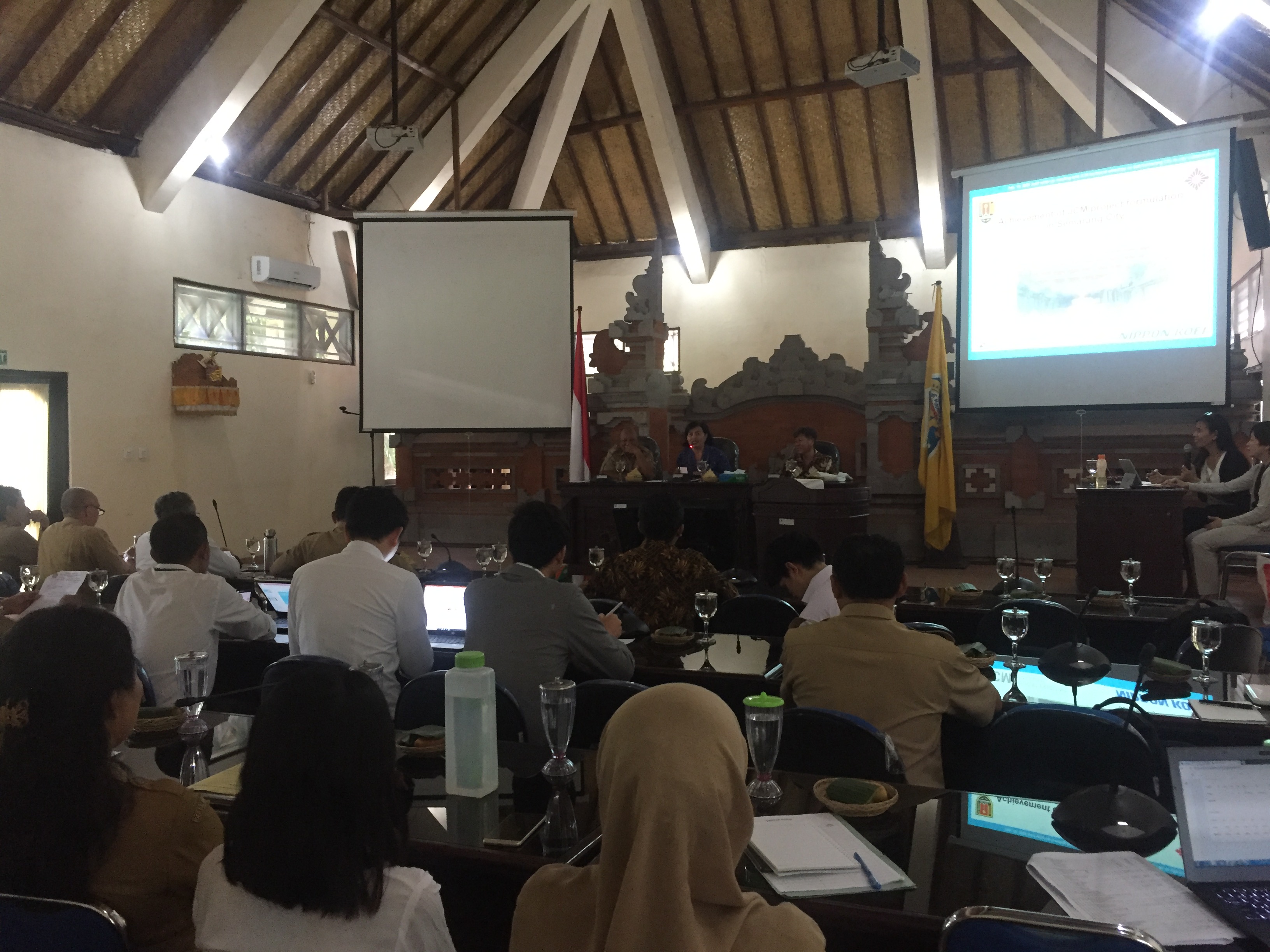 Dokumentasi Rapat dengan Nippon Koei dari Toyama City terkait Pembangunan Rendah Karbon (PRK)