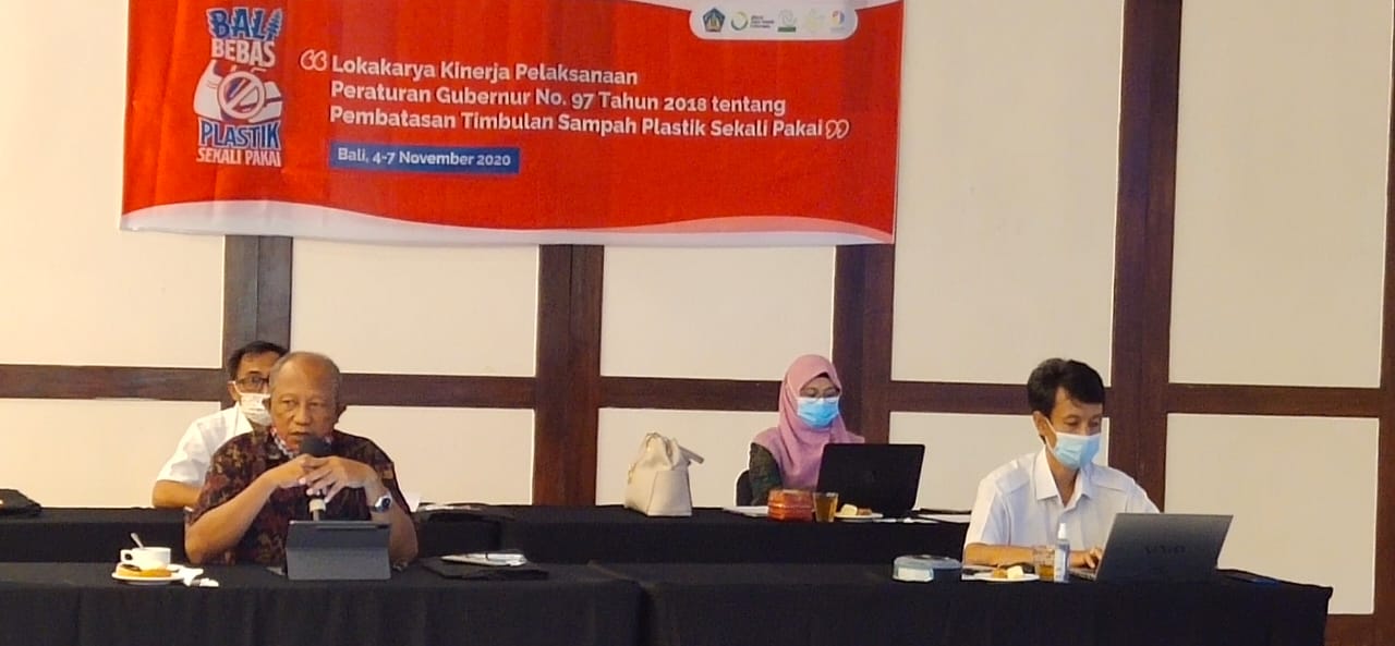 Lokakarya Kinerja Pelaksanaan Peraturan Gubernur Bali No. 97 tahun 2018 tentang Pembatasan Timbulan Sampah Plastik Sekali Pakai
