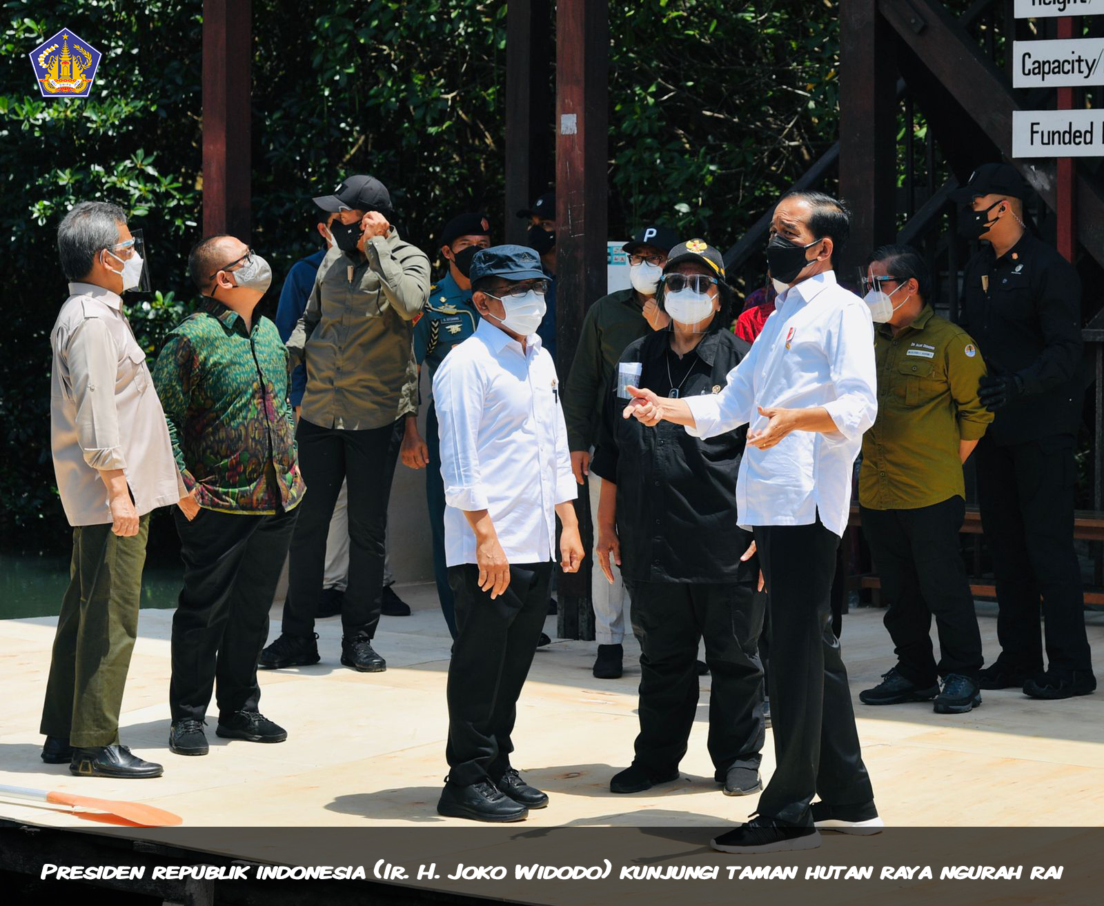 Presiden Republik Indonesia (Ir. H. Joko Widodo) kunjungi Taman Hutan Raya (TAHURA) Ngurah Rai