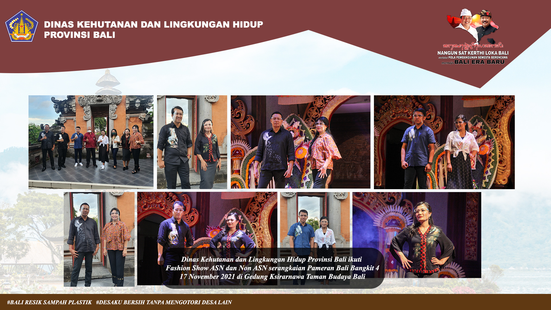 Dinas Kehutanan dan Lingkungan Hidup Provinsi Bali Berpartisipasi dalam Fashion Show Rangkaian Pameran Bali Bangkit 4