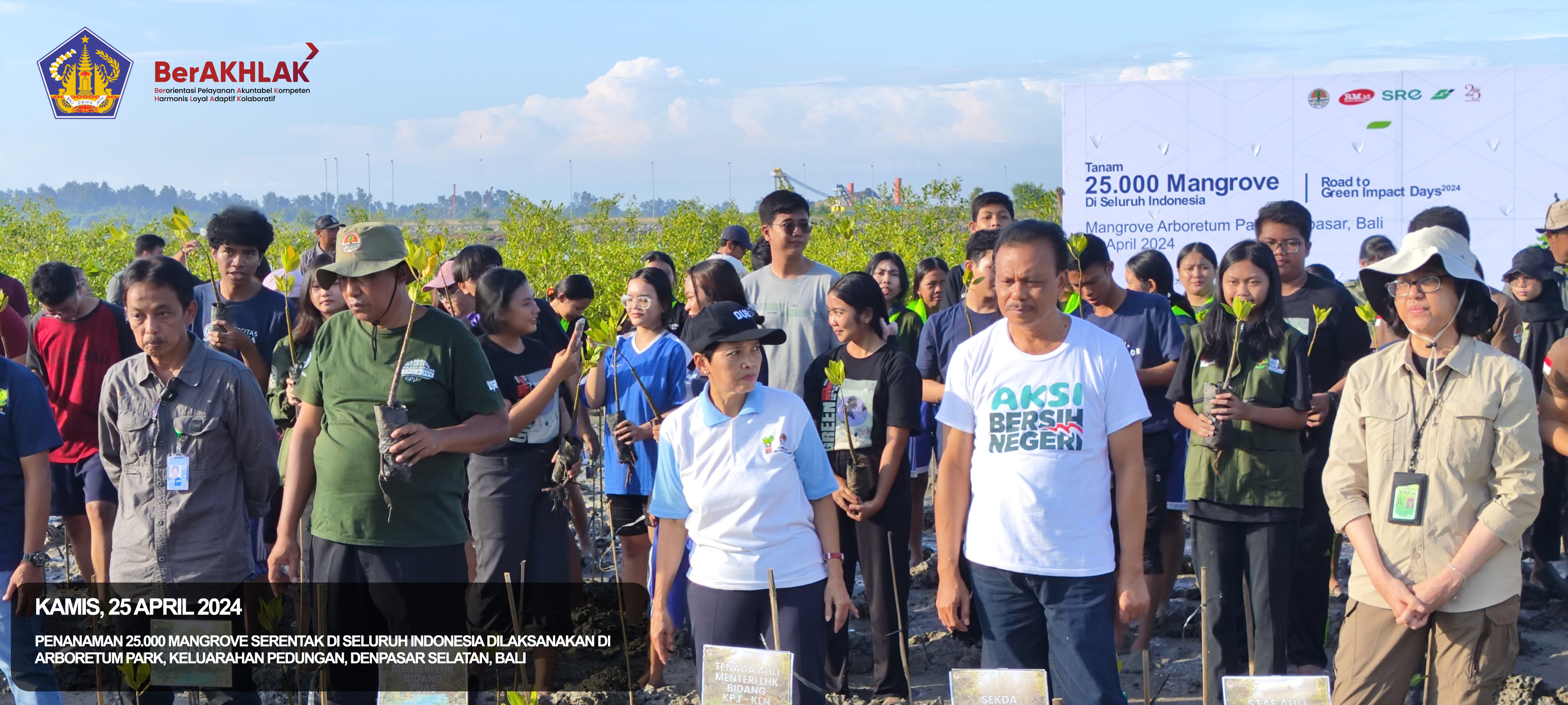 Kegiatan Penanaman 25.000 Mangrove Serentak Seluruh Indonesia