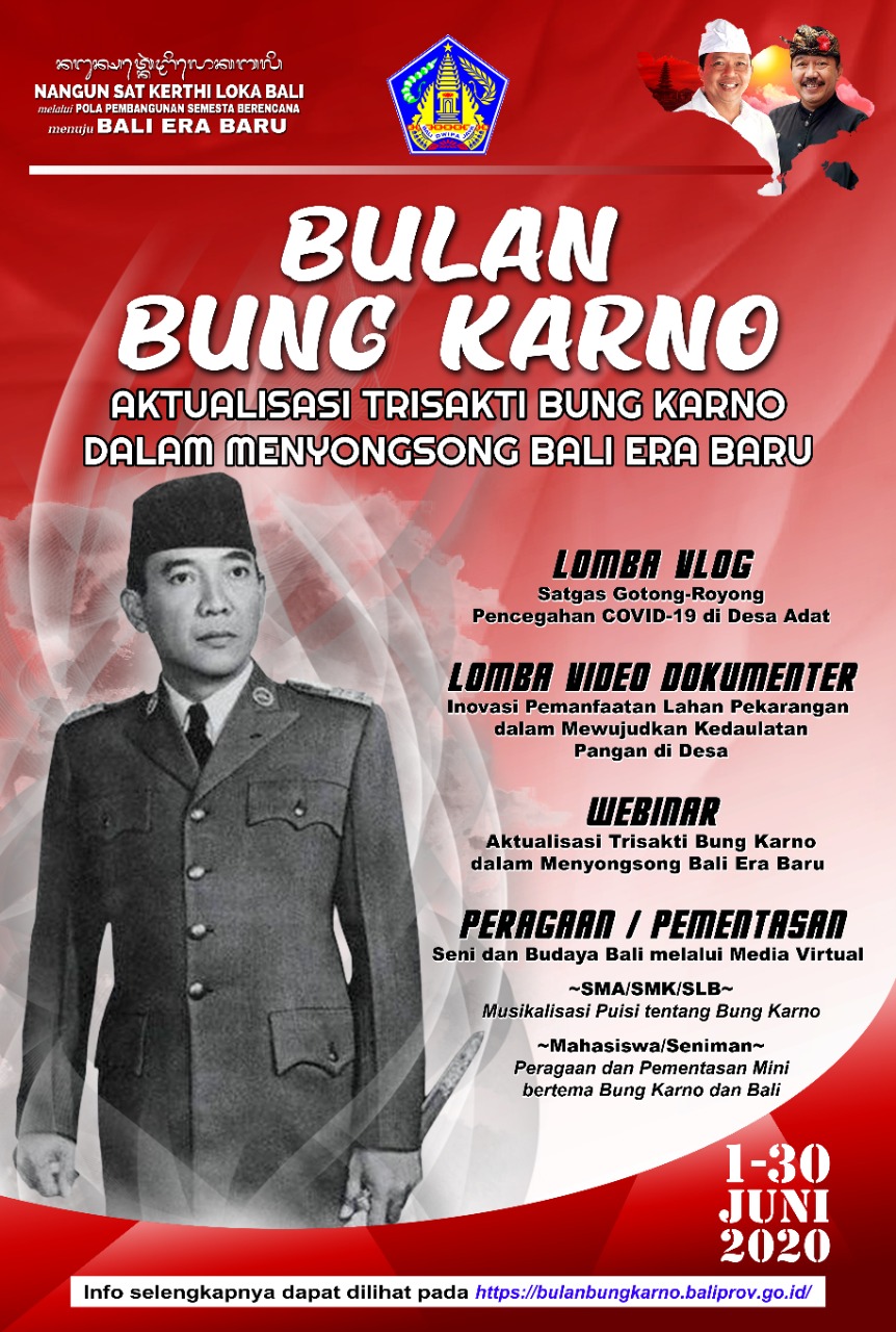 PENYELENGGARAAN BULAN BUNG KARNO DI PROVINSI BALI TAHUN 2020