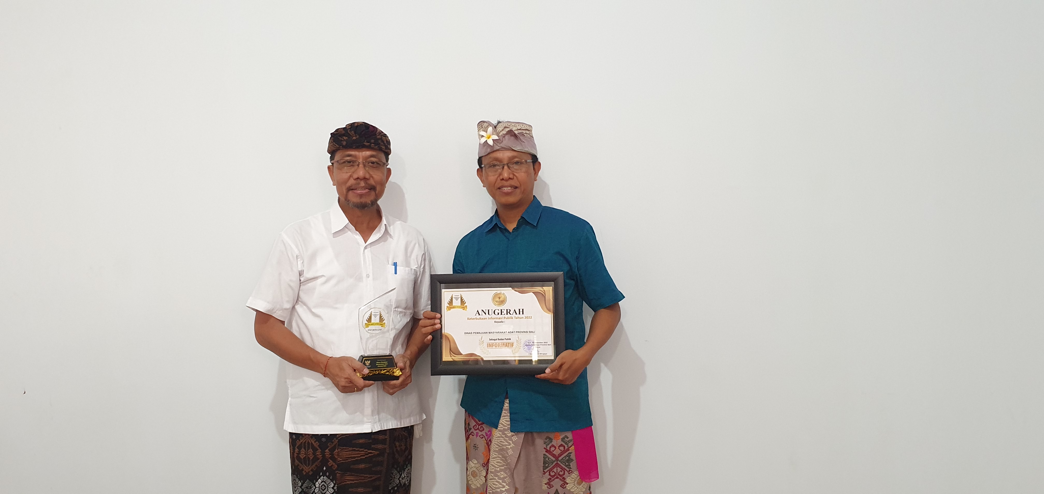 Raih Kualifikasi Badan Publik "INFORMATIF", Dinas PMA Berkomitmen Menjaga Kualitas Pelayanan Informasi