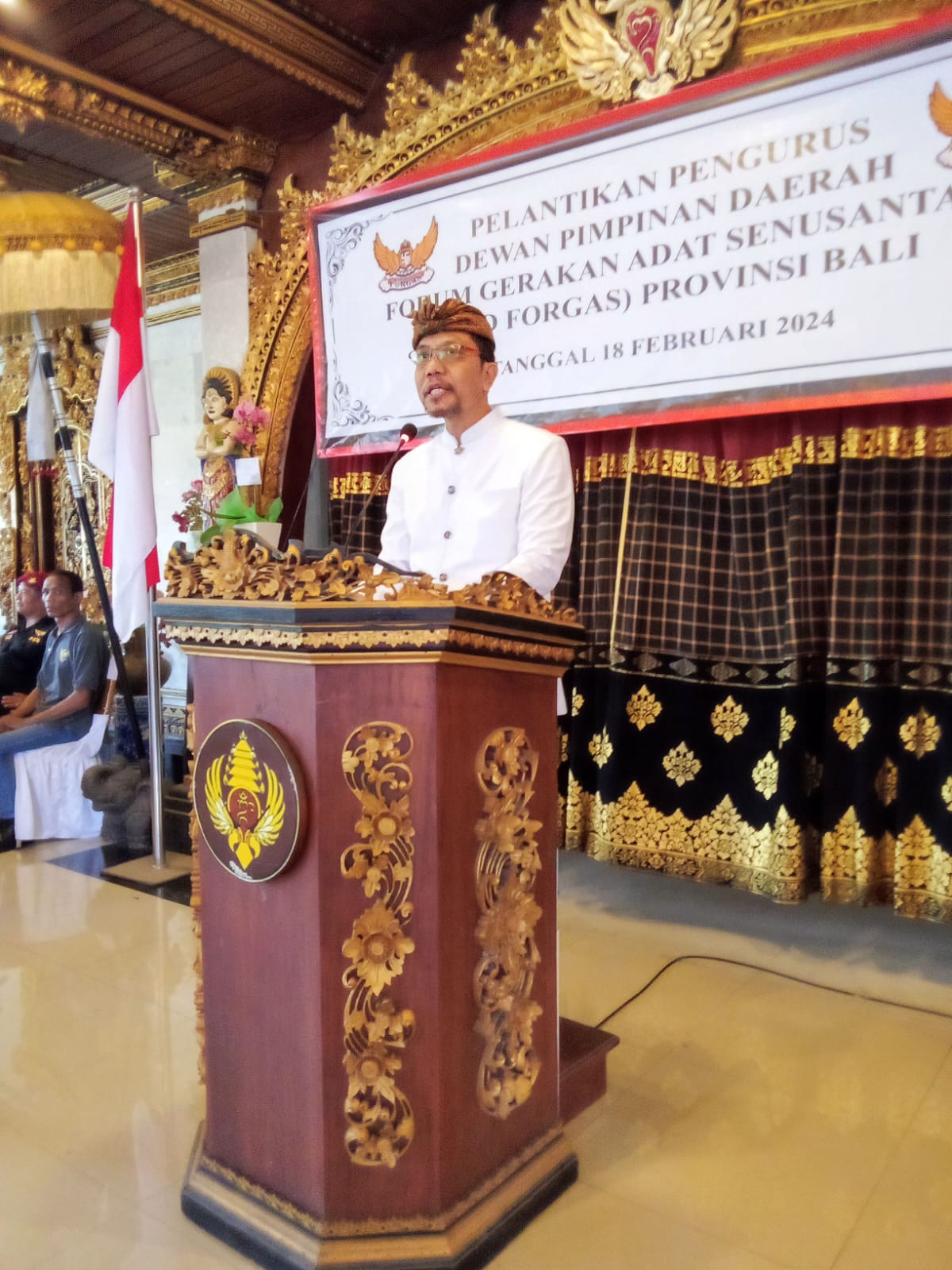 Pelantikan Pengurus DPD FORGAS Provinsi Bali Masa Bakti 2024-2029