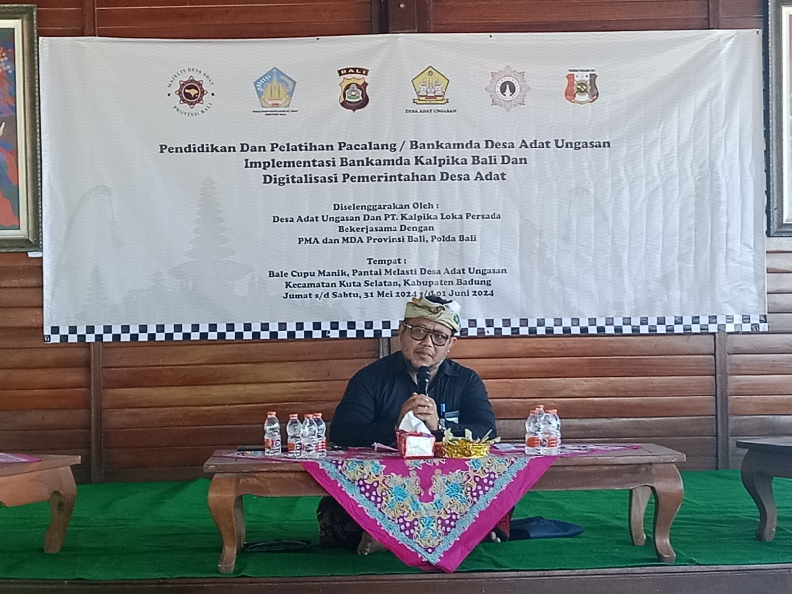 Kabid PHA DPMA Menjadi Narasumber Dalam Rangka Pendidikan dan Pelatihan Pacalang/BANKAMDA
