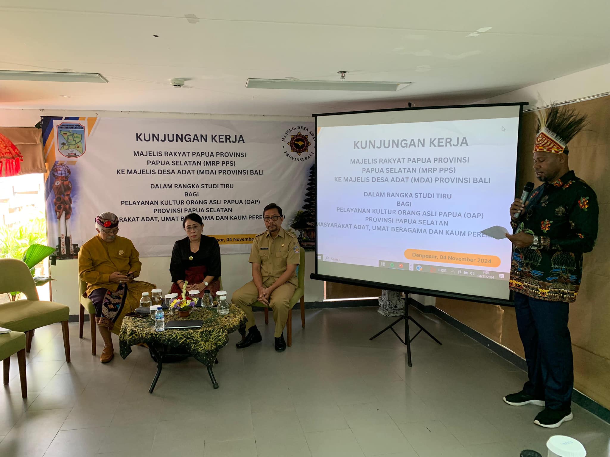 Kunjungan Kerja/Studi Tiru Majelis Rakyat Papua Selatan di Bali