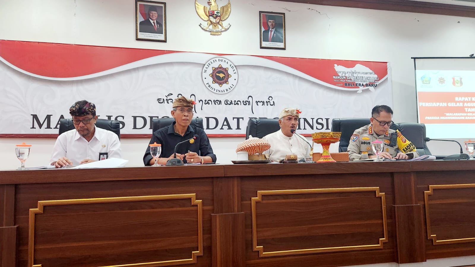Rapat Koordinasi Gelar Agung Pacalang Bali Thn 2025 di MDA Provinsi Bali
