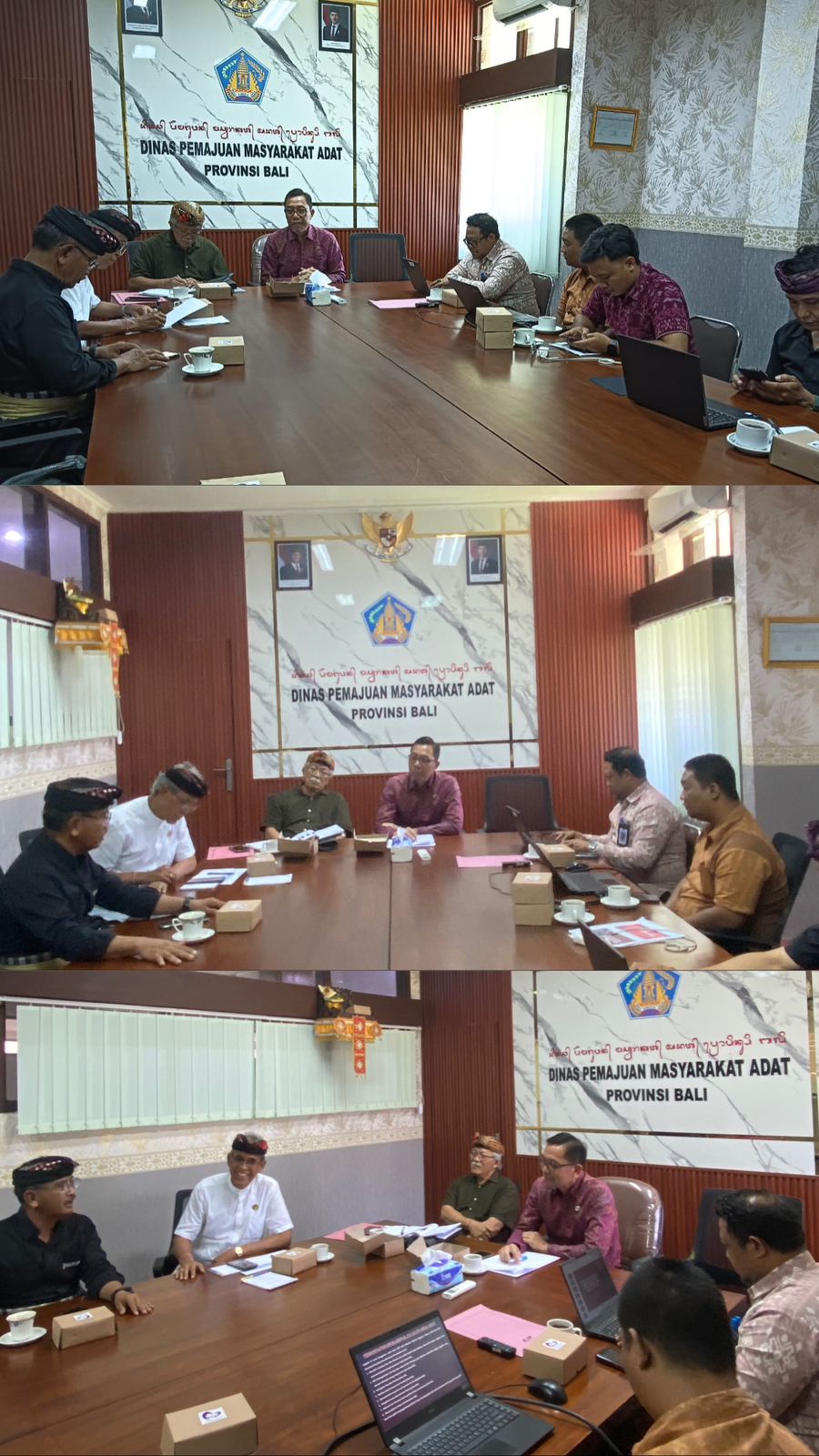 Kadis PMA Pimpin Rapat Pemanfaatan Anggaran Operasional dan Busana Pacalang