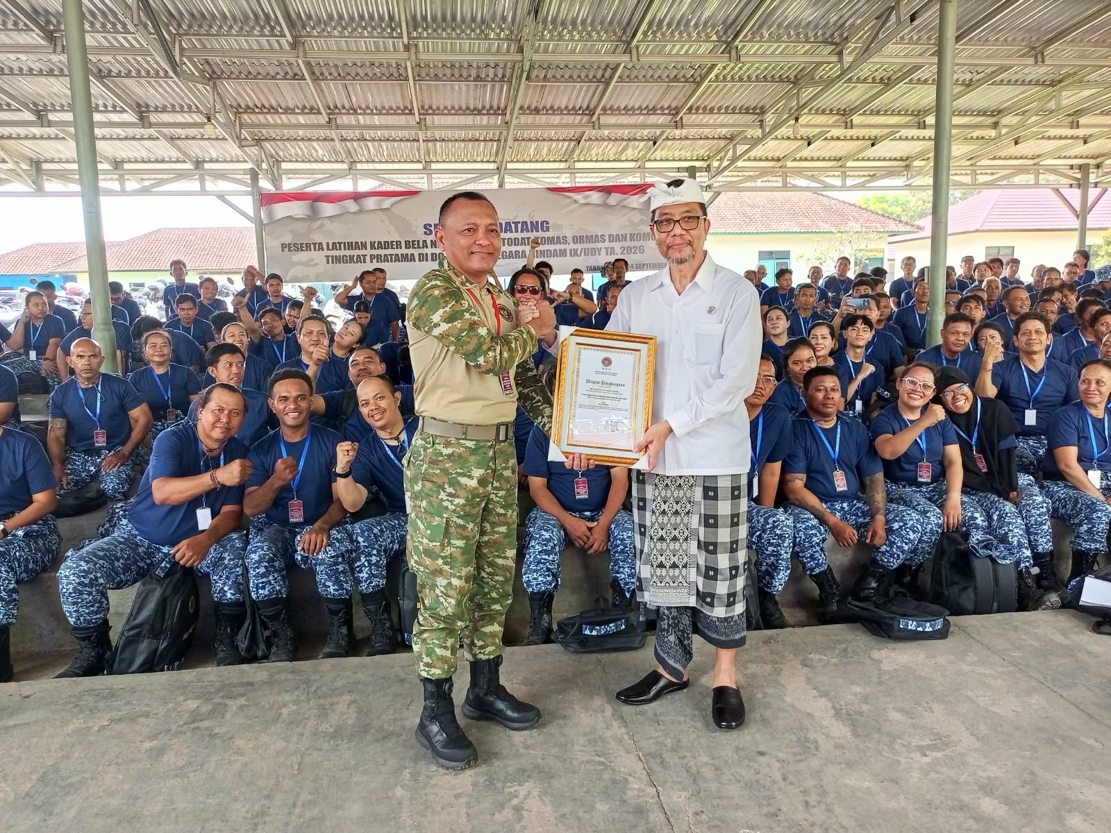 Kadis PMA Jadi Narasumber Latihan Kader Bela Negara di Dodik Bela Negara Rindam IX/Udayana