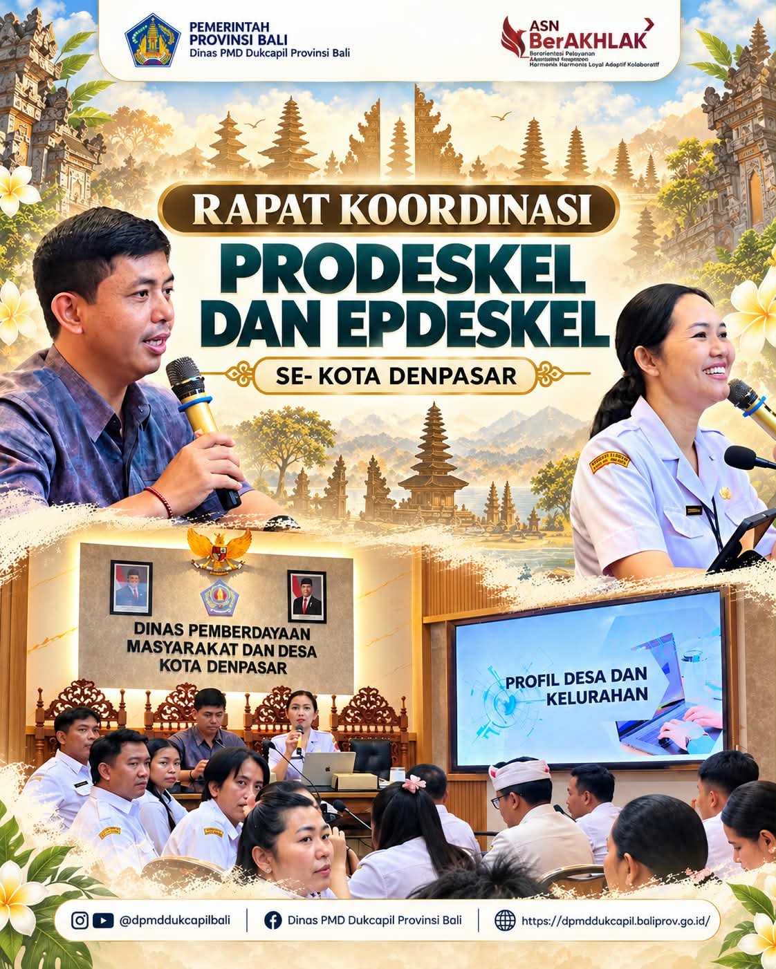 Rapat Koordinasi Prodeskel dan Epdeskel se-Kota Denpasar