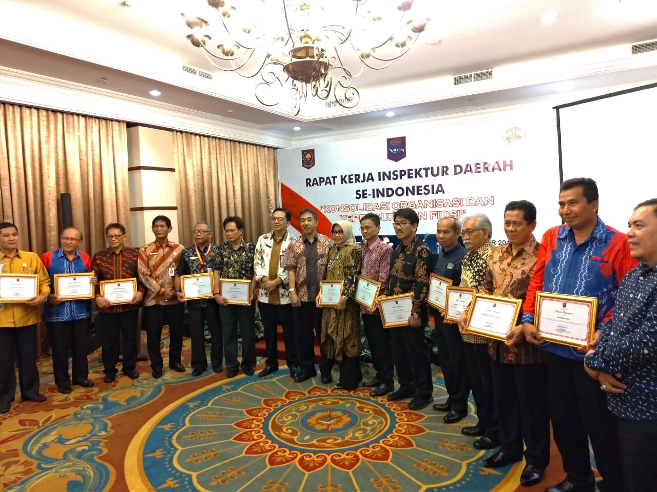 Rapat Kerja Inspektur Daerah Se - Indonesia "Konsolidasi Organisasi dan Kepengurusan FIDSI"