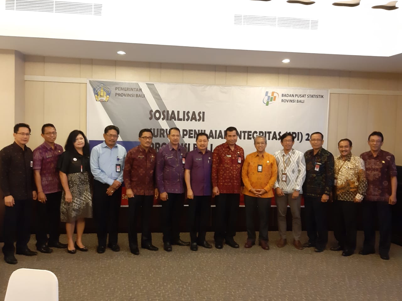 Sosialisasi Survei Penilaian Integritas (SPI) 2019 Provinsi Bali.