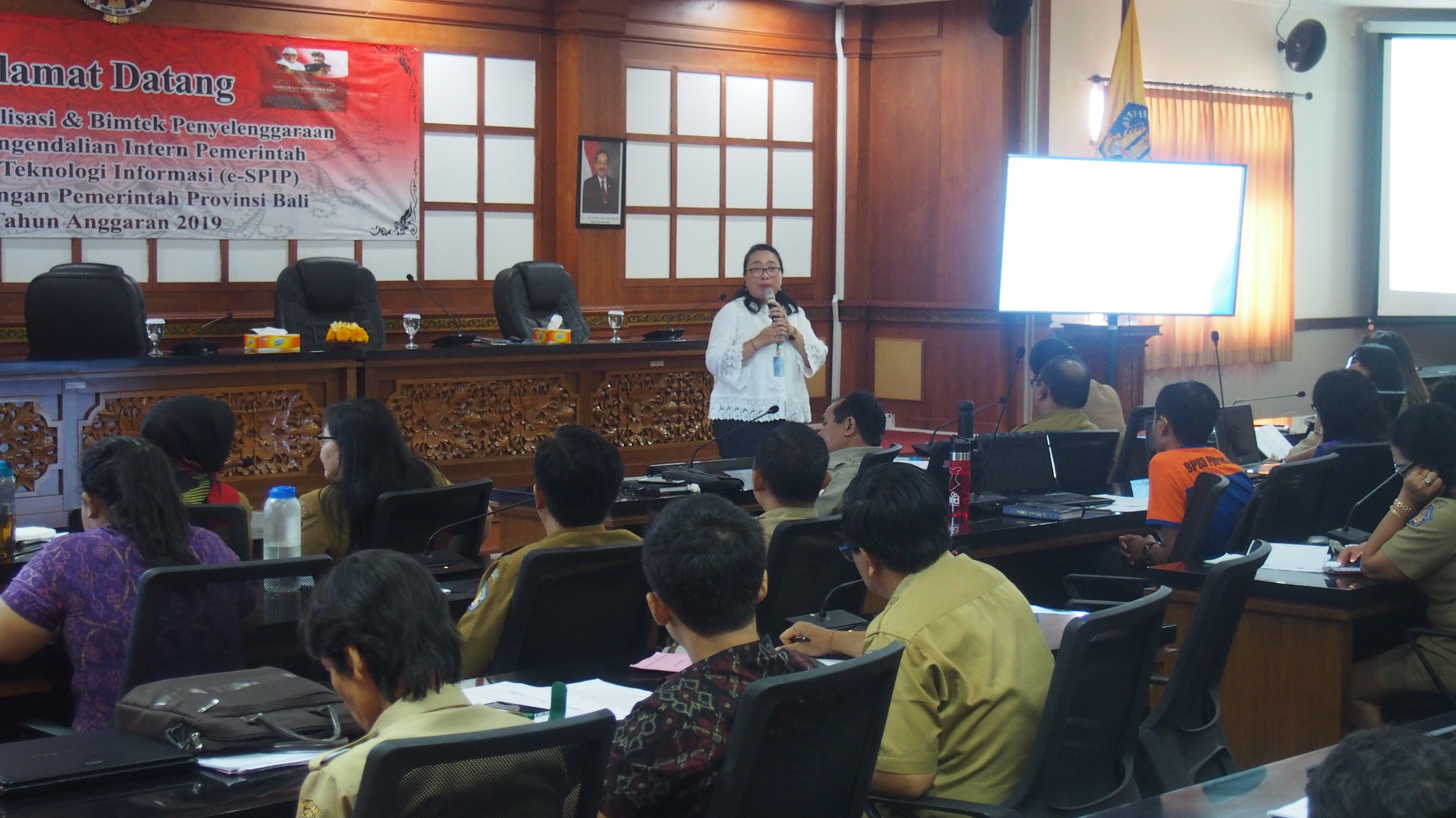 Sosialisasi dan Bimtek Penyelenggaraan Sistem Pengendalian Intern Pemerintah Berbasis Teknologi Informasi (e-SPIP) di Lingkungan Pemerintah Provinsi Bali Tahun Anggaran 2019