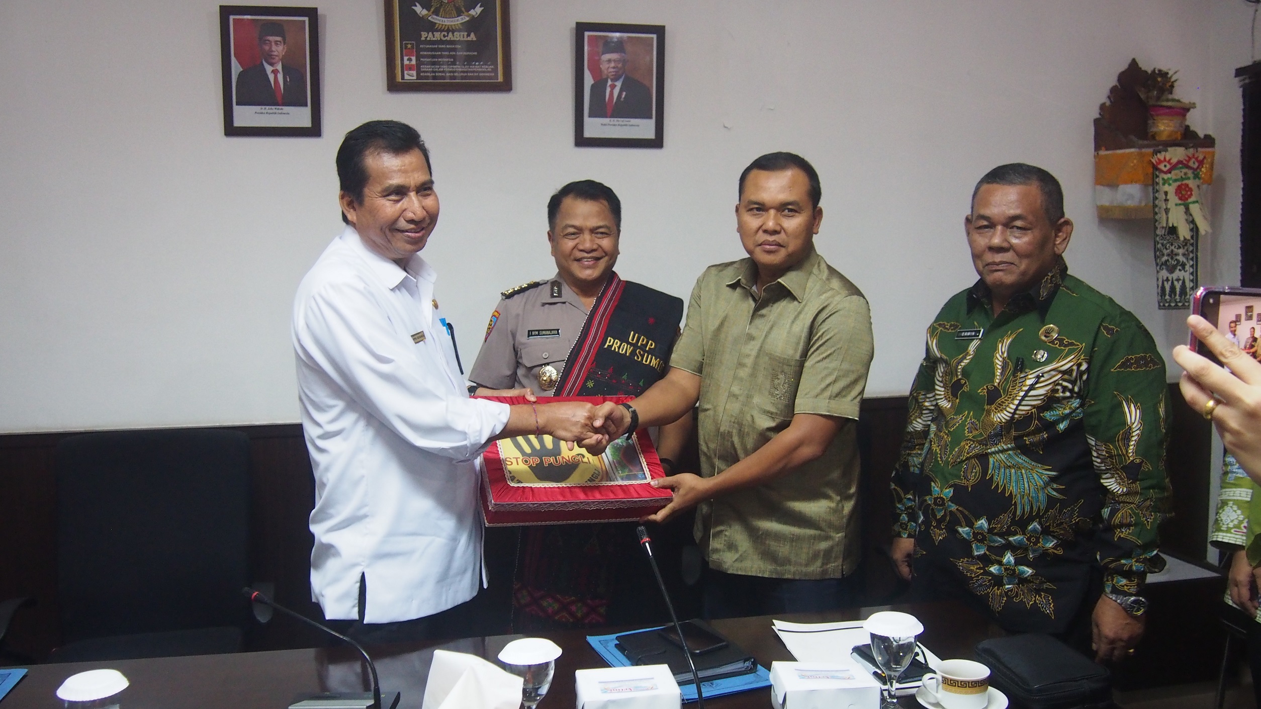 Penerimaan Kunjungan Tim Unit Pemberantasan Pungli Provinsi Sumatra Utara ke Provinsi Bali