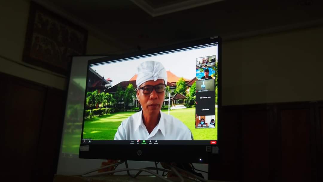 Rapat virtual mengenai Sosialisasi Implementasi Aplikasi Sistem Informasi Kinerja Pegawai Online (SI-KePO) Sebagai Dasar Pembayaran Tambahan Penghasilan Pegawai (TPP)