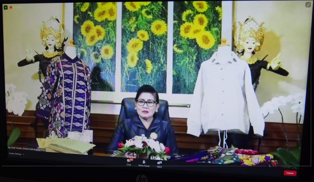 Pembukaan Stand Pameran DEKRANASDA Provinsi Bali di Bandara Internasional I Gusti Ngurah Rai dan Webinar Bali Bangkit secara Virtua
