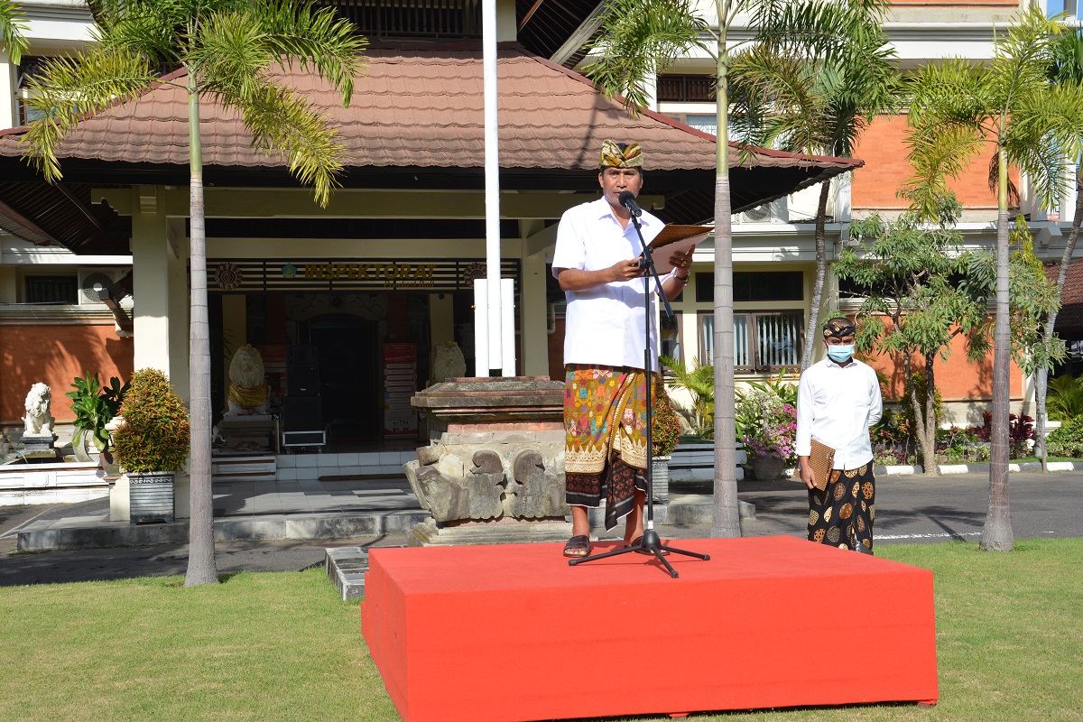 Upacara memperingati Hari Pahlawan Tahun 2020 di Kantor Inspektorat Daerah Provinsi Bali