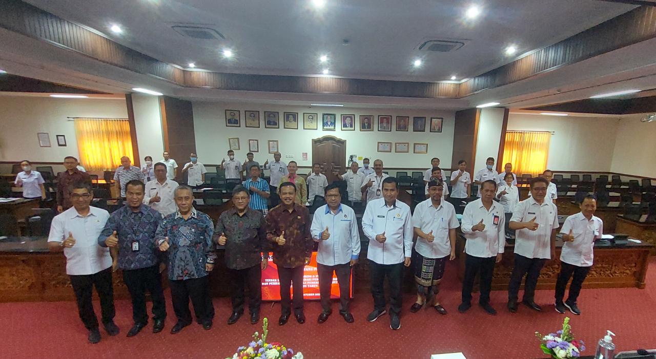 Rapat Monitoring dan Evaluasi Tindaklanjut Rekomendasi Pencegahan Korupsi dan Perbaikan Tatakelola Pemerintah Provinsi Bali sampai dengan TW III Tahun 2022