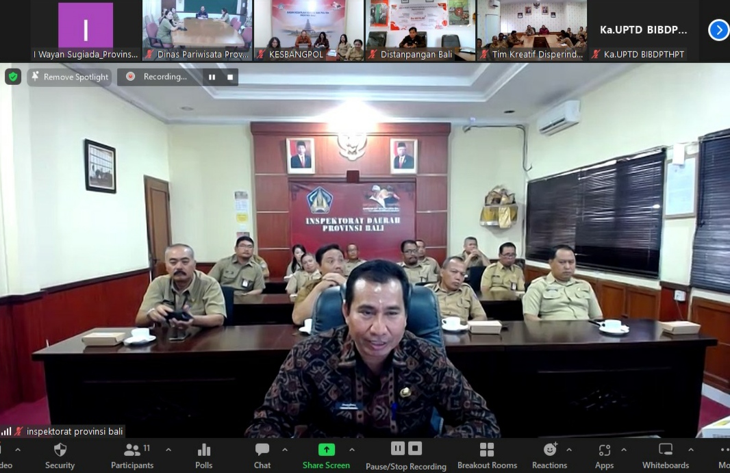 Entry Meeting Pembinaan Perangkat Daerah Provinsi Bali