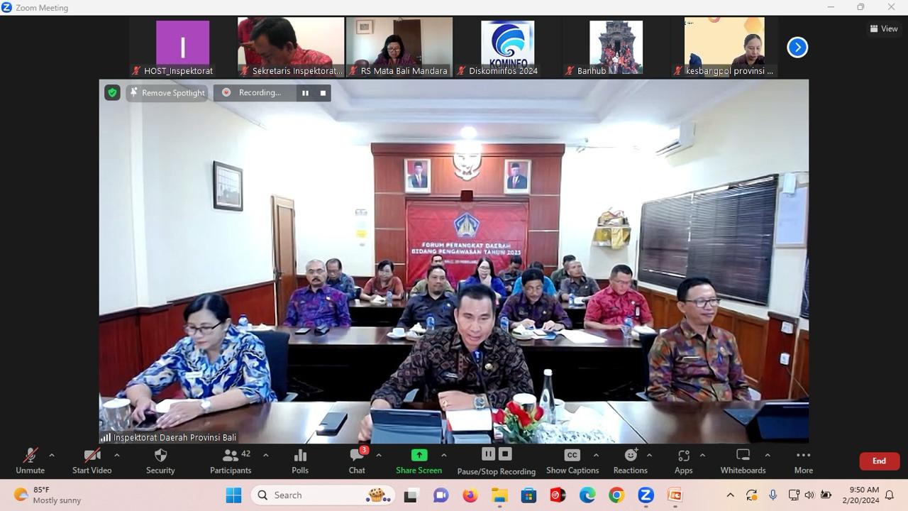 Forum Perangkat Daerah Bidang Pengawasan Tahun 2025