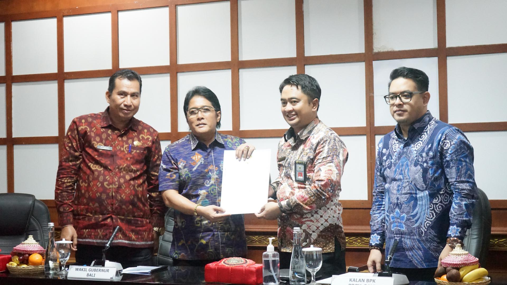 Exit Meeting Pemeriksaan Interim atas LKPD Provinsi Bali Tahun 2024