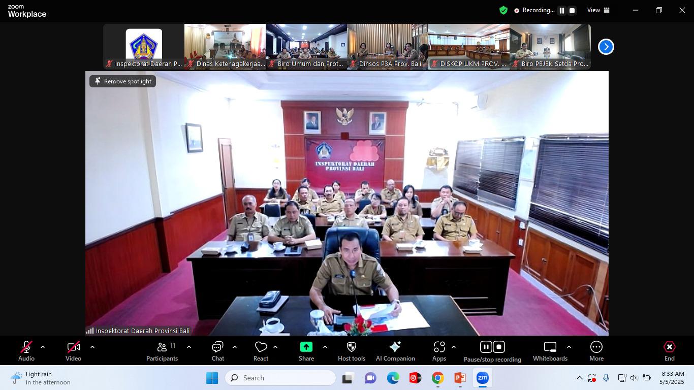 Entry Meeting Pembinaan Bulan Mei Tahun 2025