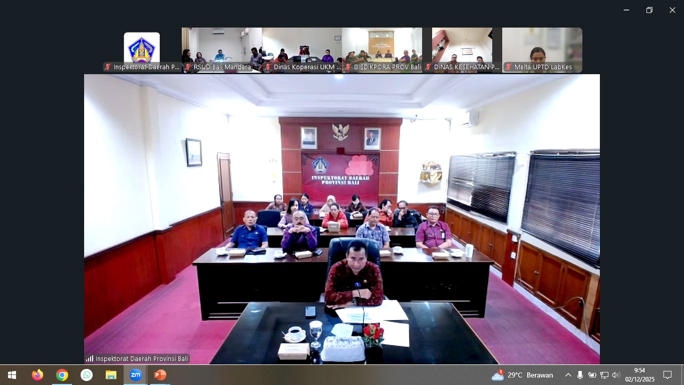 Entry Meeting Audit Ketaatan Pengelolaan Barang Milik Daerah