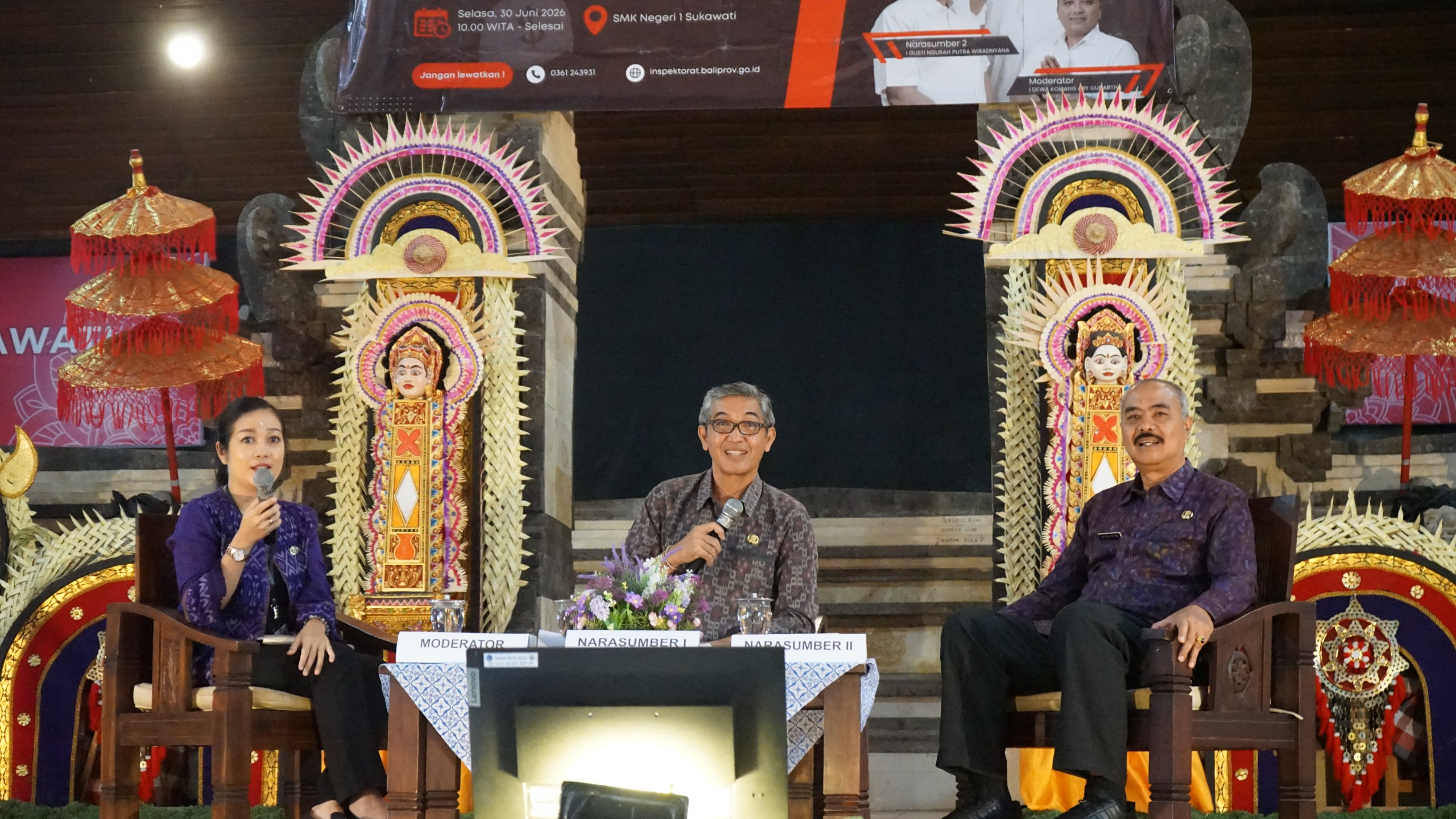 Sosialisasi Antikorupsi dan Gratifikasi di lingkungan SMA dan SMK se-Kecamatan Sukawati, Kabupaten Gianyar