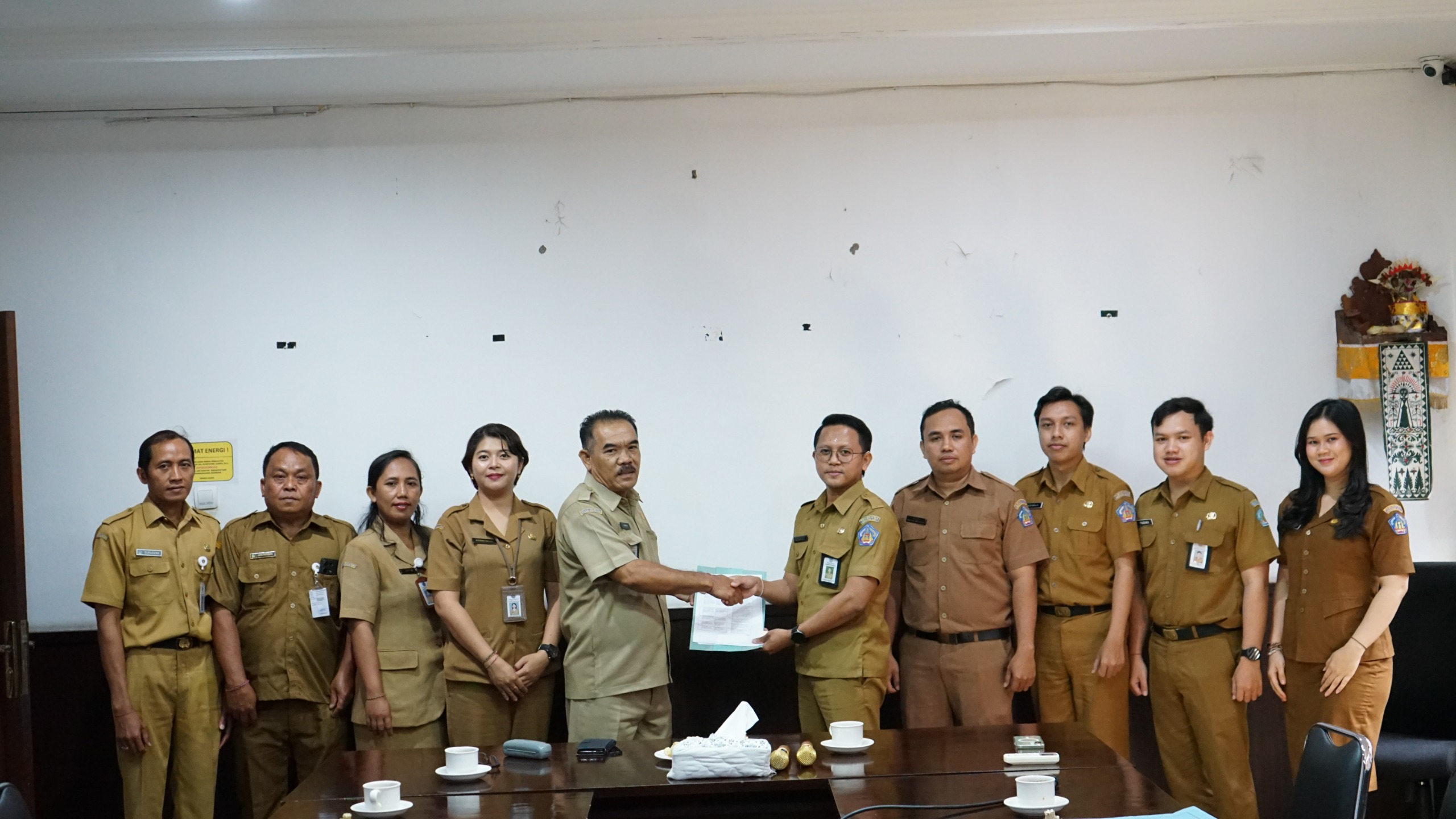 Penyampaian Risalah Audit Sementara (RHAS) Inspektorat Daerah Provinsi Bali oleh Lembaga Kearsipan Daerah (LKD) Provinsi Bali