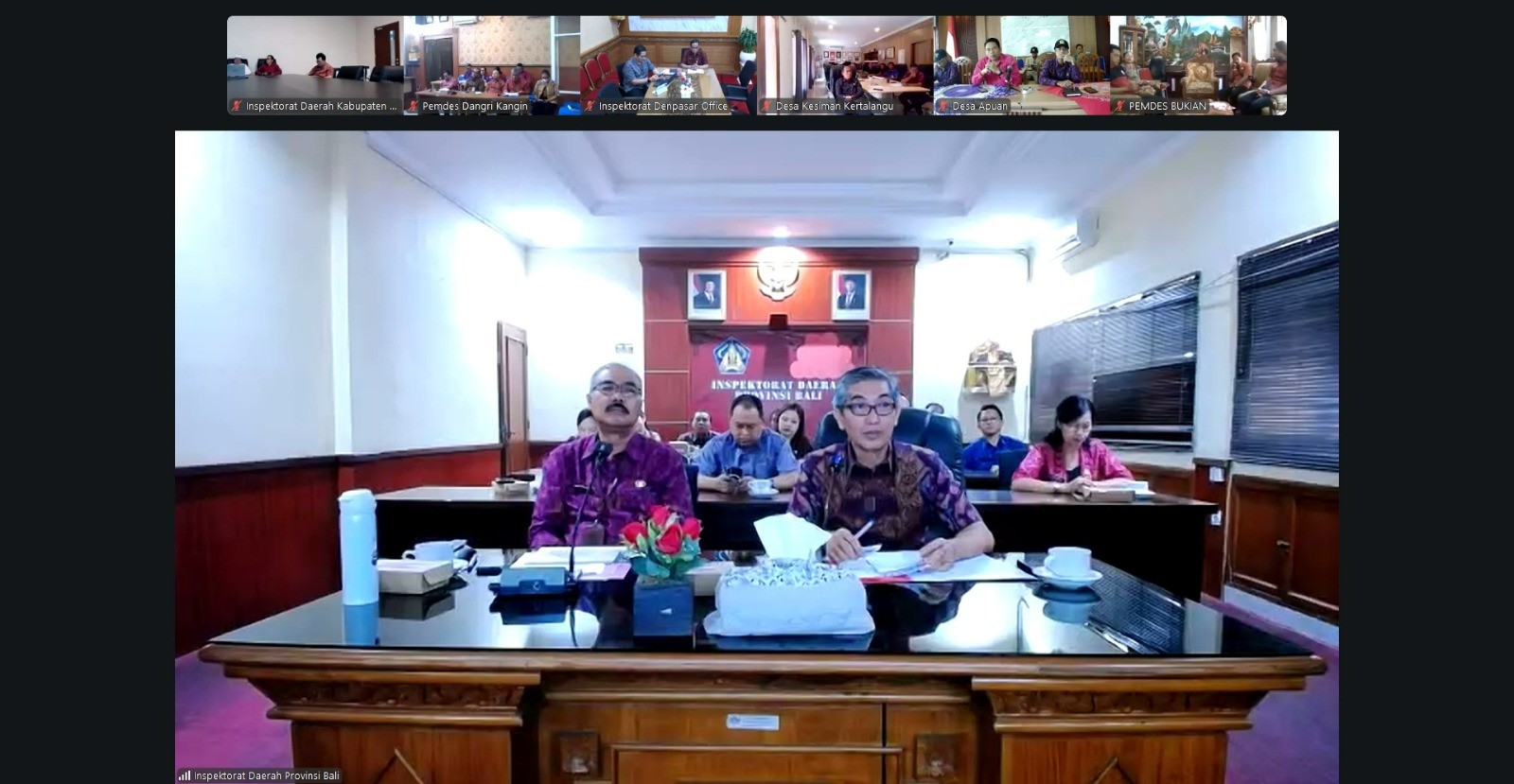 Rapat Koordinasi Persiapan Pelaksanaan Penilaian Percontohan Desa Antikorupsi Provinsi Bali Tahun 2026