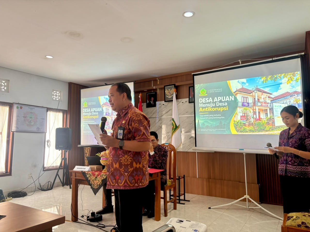 Penilaian Percontohan Desa Antikorupsi Tahun 2026 pada Desa Apuan, Kecamatan Baturiti, Kabupaten Tabanan