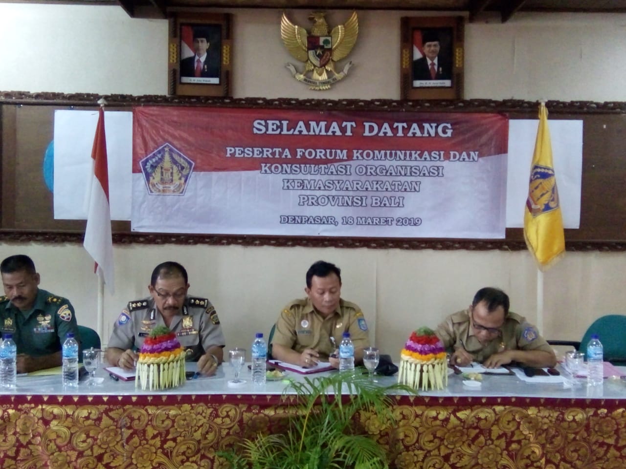 Kegiatan Forum KOMUNIKASI DAN KONSULTASI ORGANISASI KEMASYARAKATAN PROVINSI BALI Maret 2019