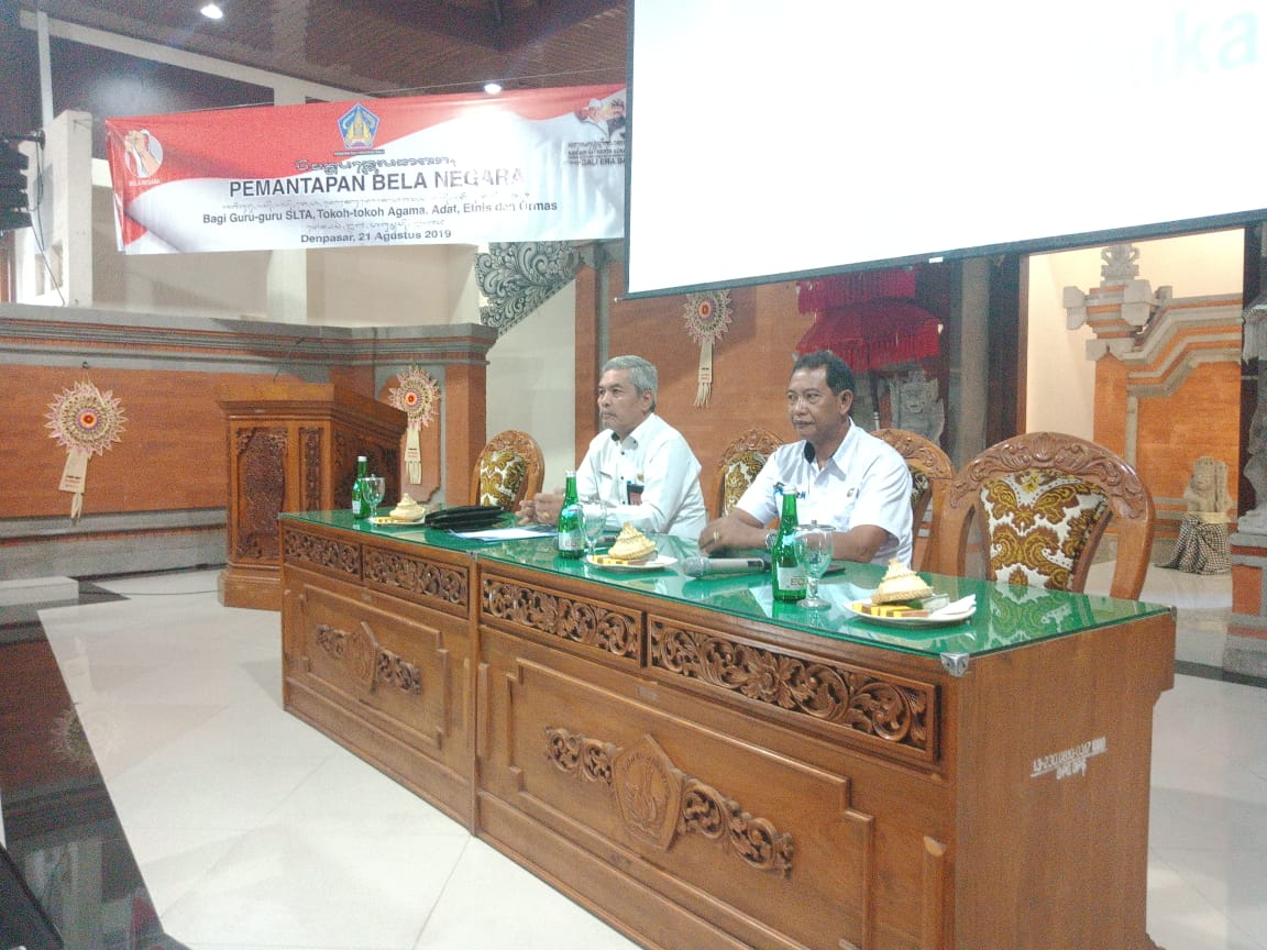 PEMANTAPAN BELA NEGARA Bagi Guru-Guru SLTA, Tokoh Agama, Tokoh Adat, Etnis dan Ormas.