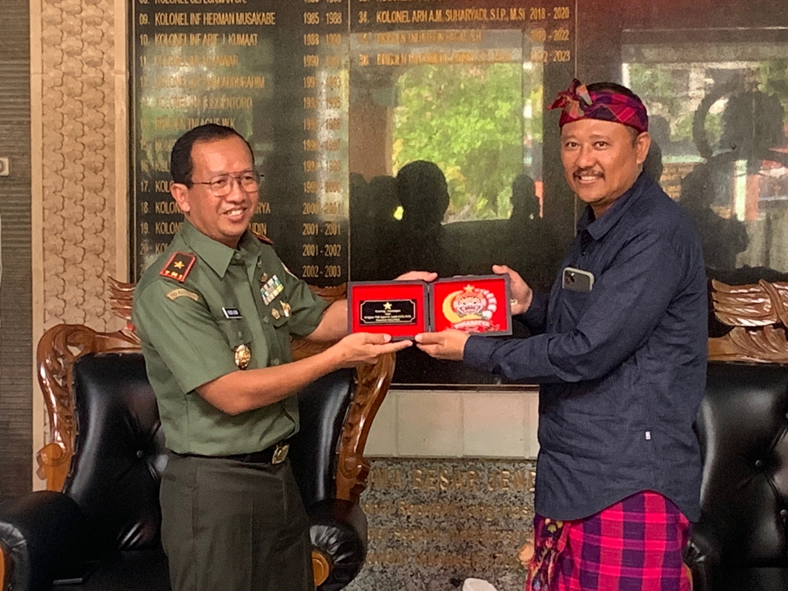 Koordinasi Kaban Kesbangpol Bali ke Danrem 163/Wirasatya
