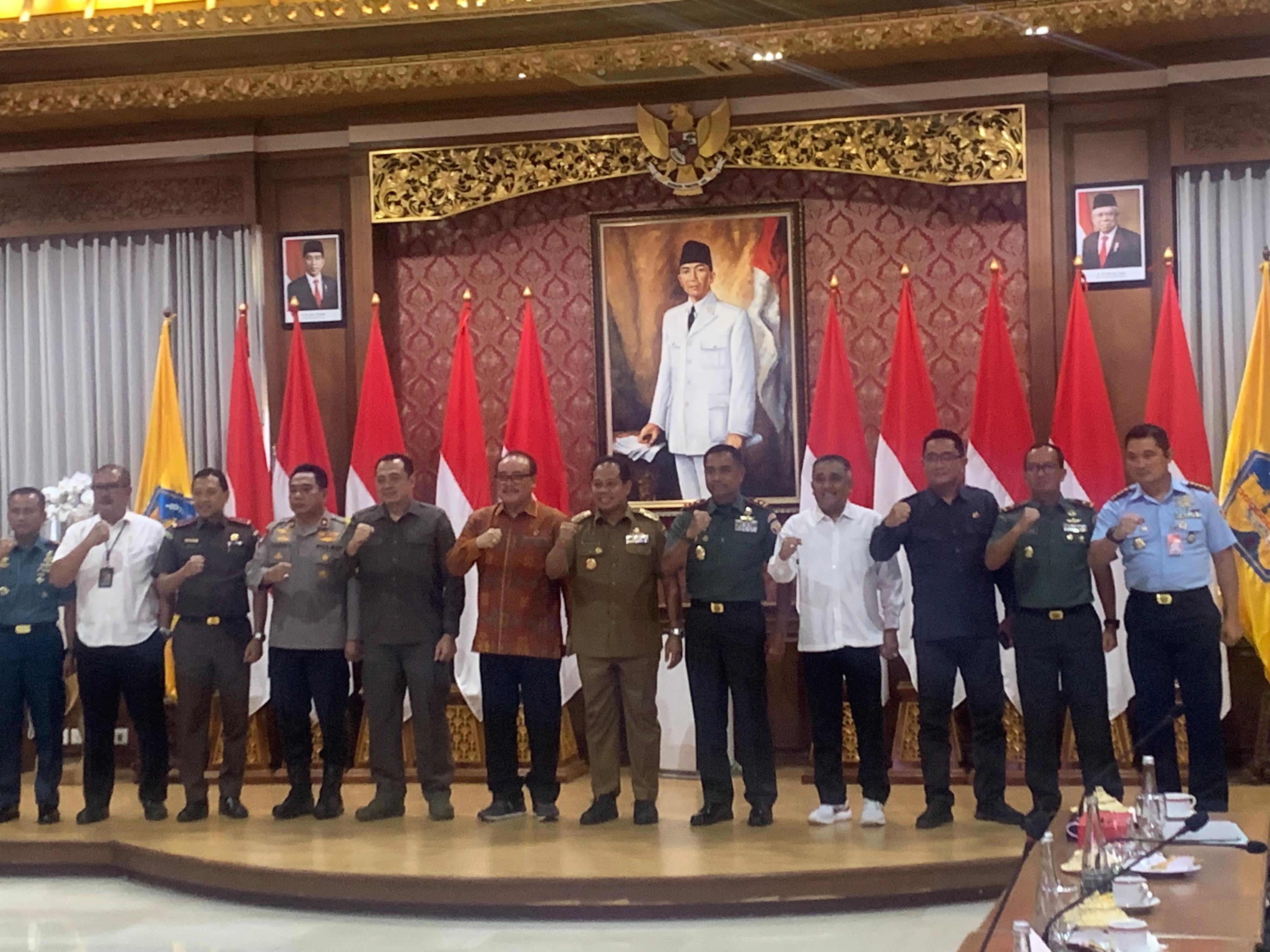 Forkopimda Provinsi Bali Rapat Kesiapan Penyelenggaraan Pemilu Damai Tahun 2024