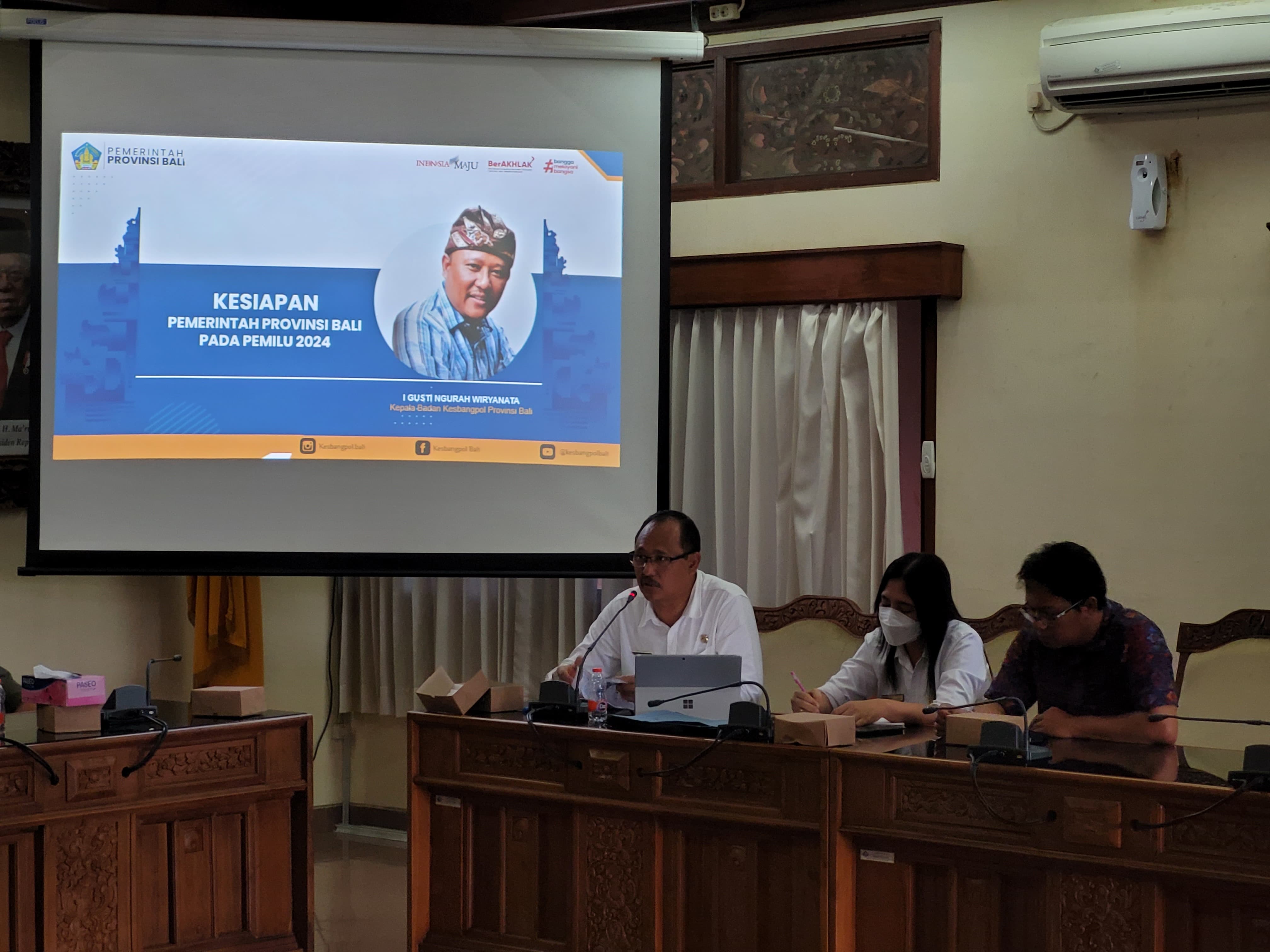Rakor Persiapan Pemilu 2024 yang Dilaksanakan DPRD Provinsi Bali