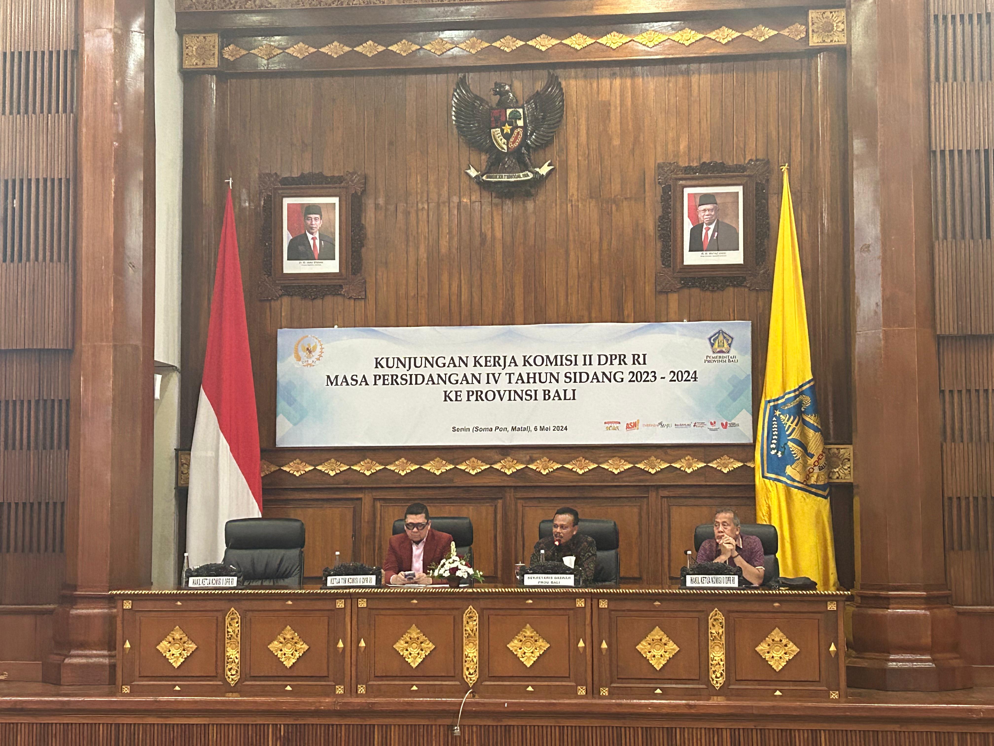 Kunjungan Kerja Reses Komisi II DPR RI.