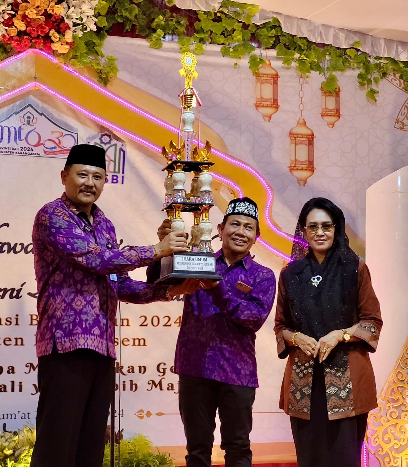 Kaban Kesbangpol Bali Buka Acara MTQ (Mushabaqah Tilawatil Qur’an) XXX dan Festival Seni Budaya Islam