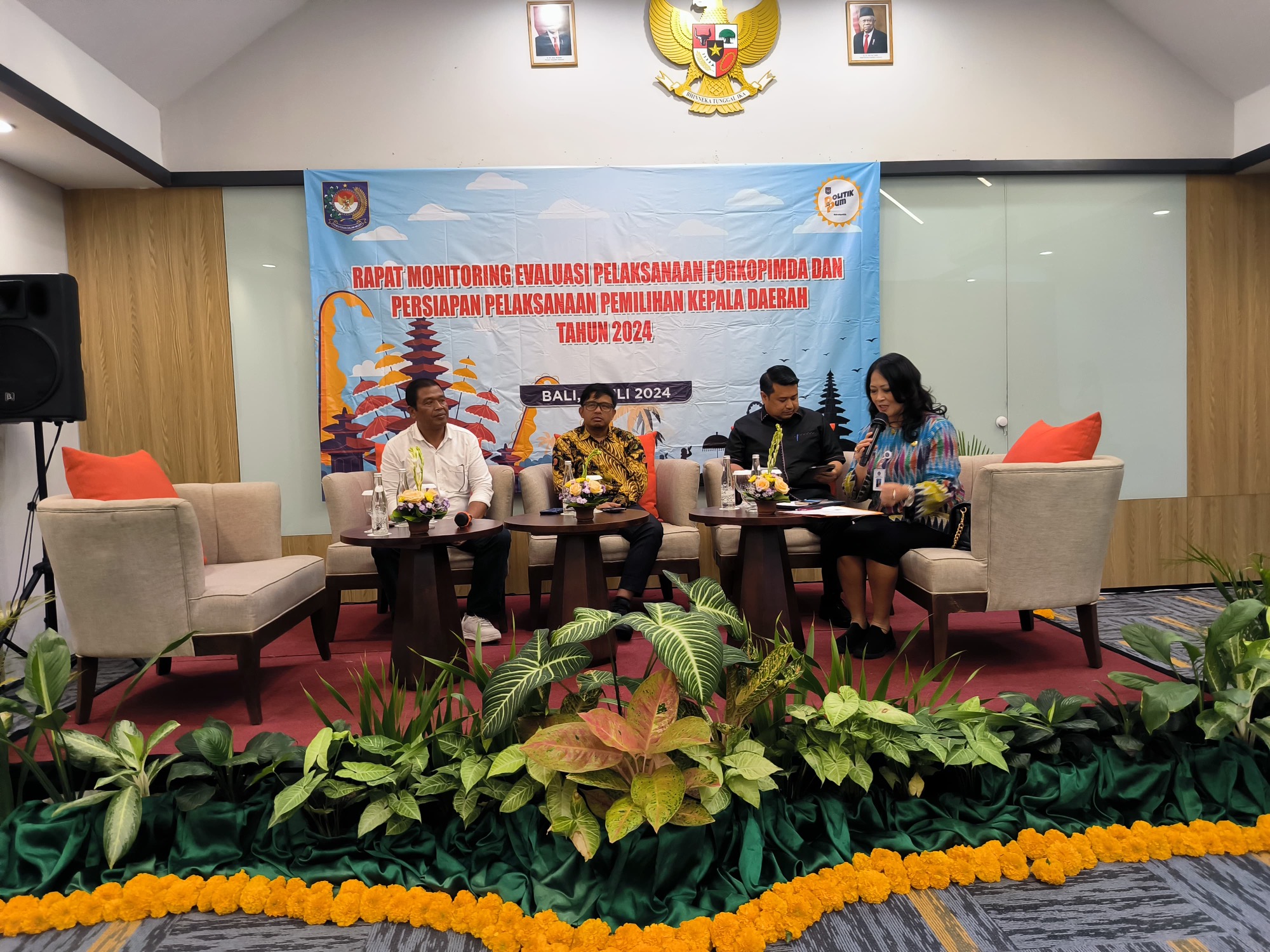 Rapat Monitoring Evaluasi Pelaksanaan Forkopimda dan Persiapan Pelaksanaan PILKADA Tahun 2024.