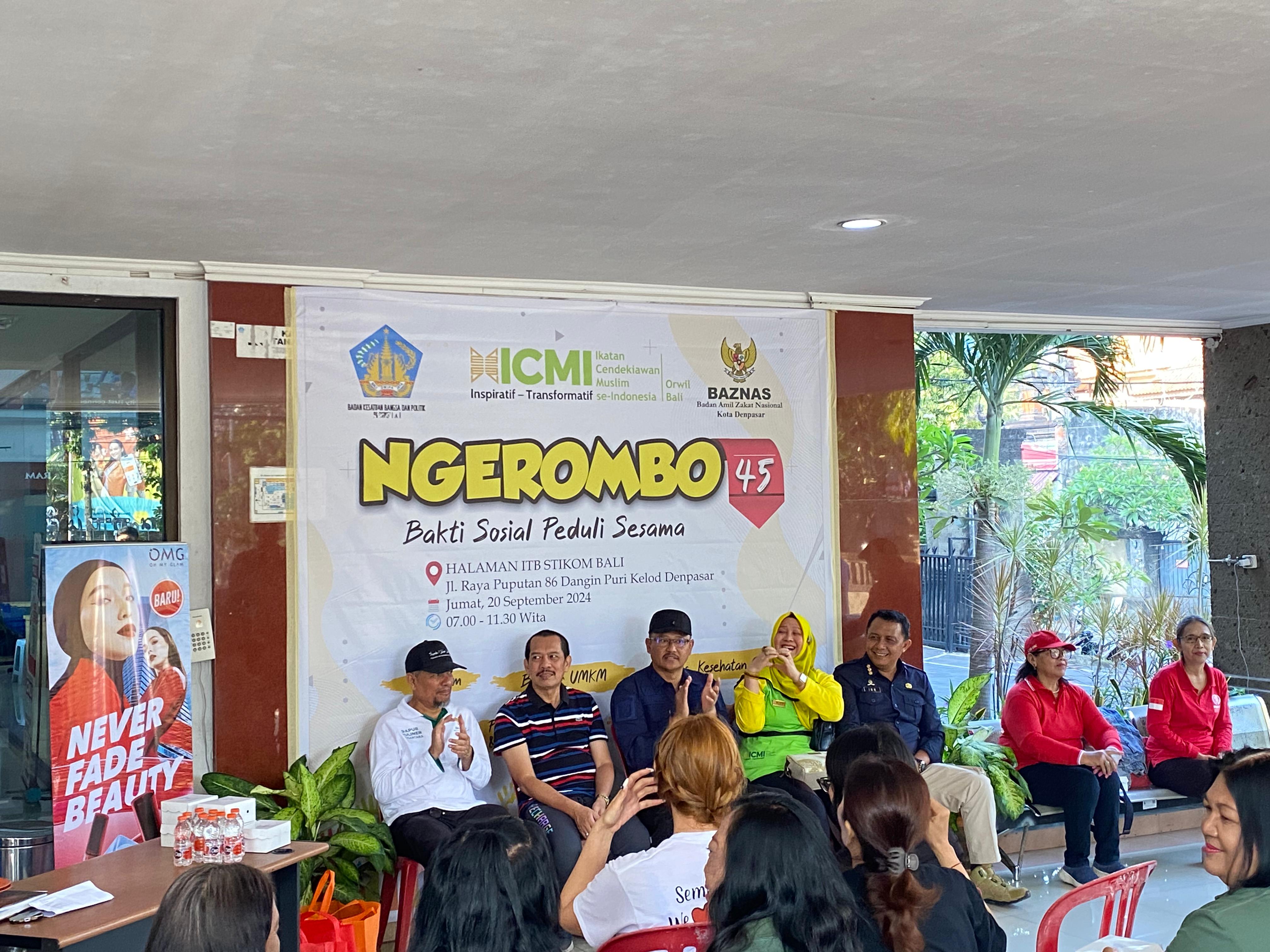 Bhakti Sosial Ngrombo ke-45 di Kampus ITB STIKOM Bali