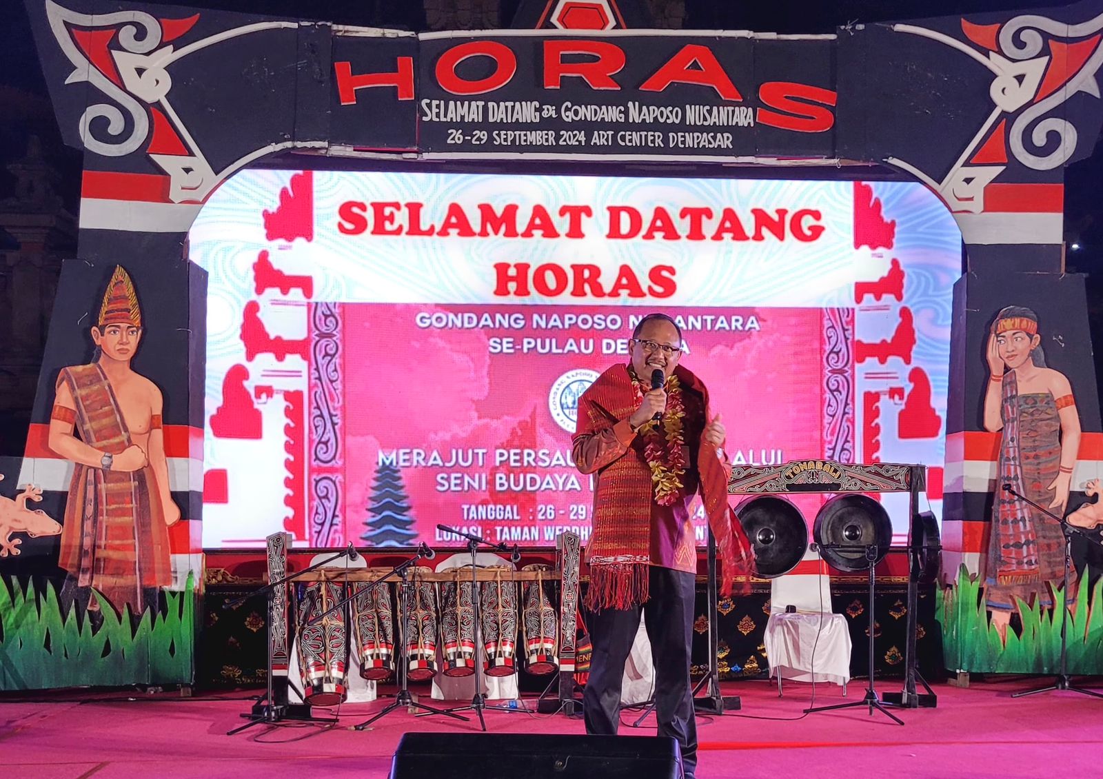 Kepala Badan Kesbangpol Hadiri Gondang Naposo Nusantara 2024.