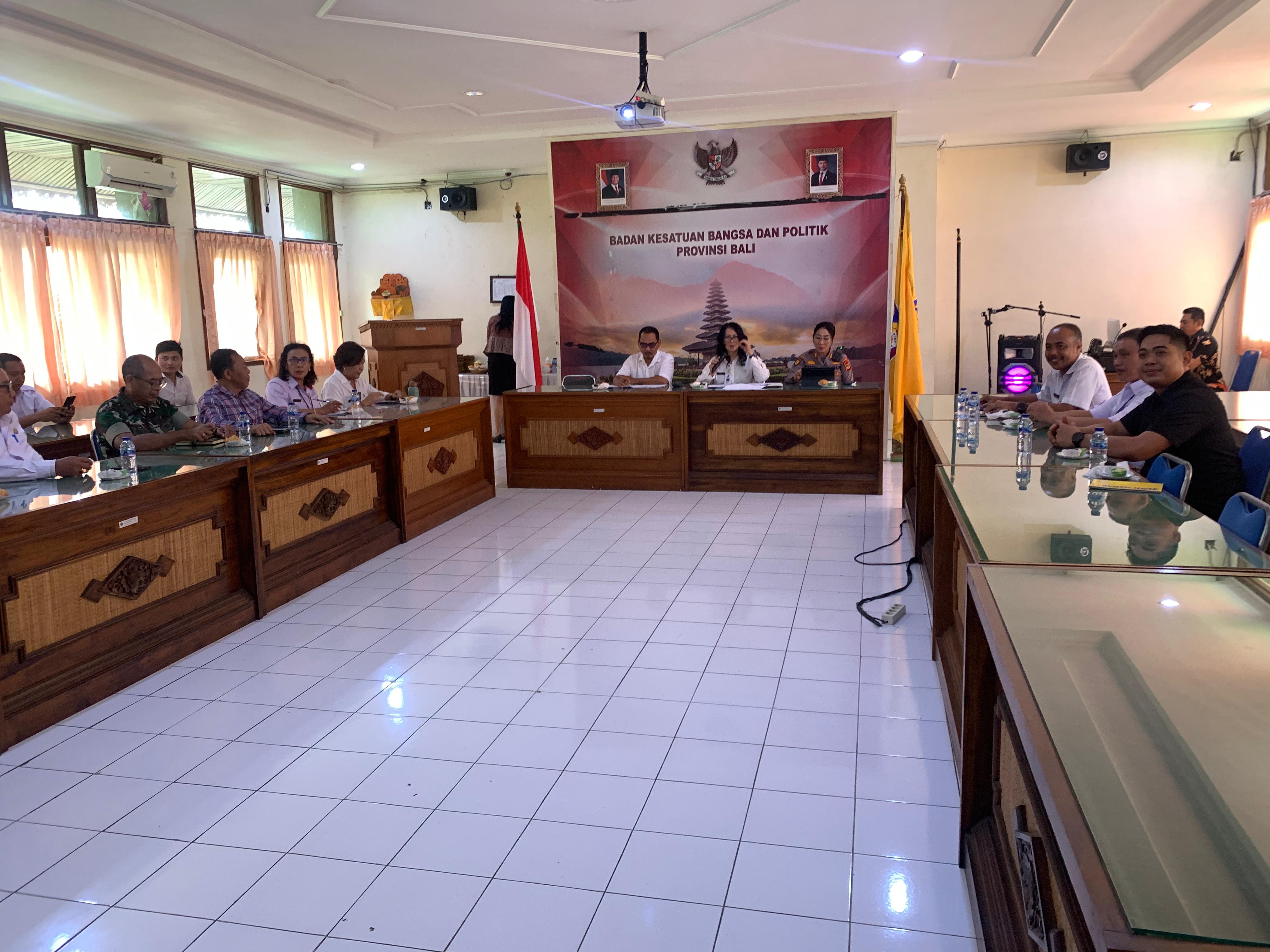 Badan Kesbangpol Bali Laksanakan Rapat membahas Draft Rencana Aksi Daerah (RAD) Provinsi Bali Tahun 2025