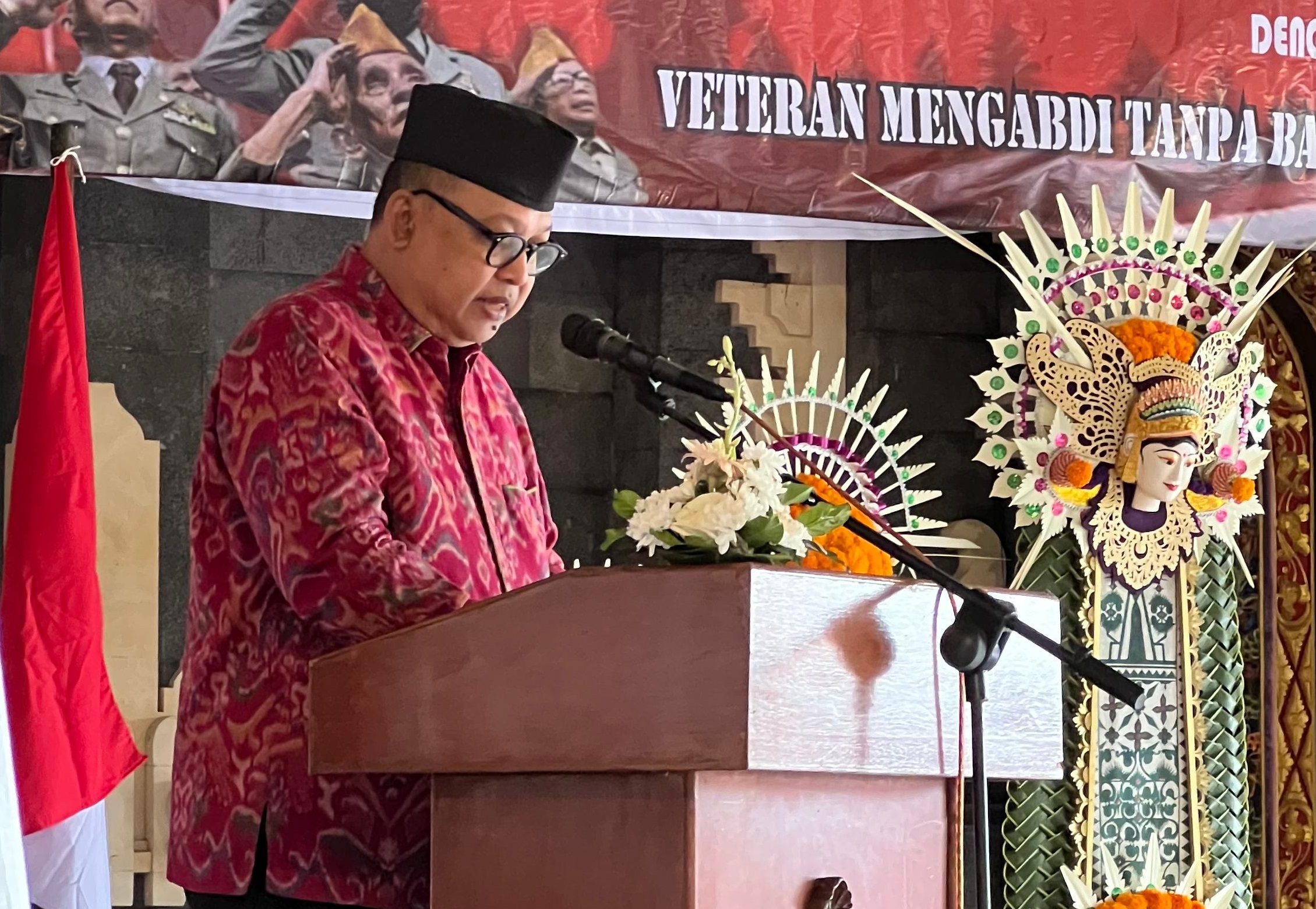 Kaban Kesbangpol Bali Wakili Gubernur Bali pada Peringatan Hari Veteran Nasional